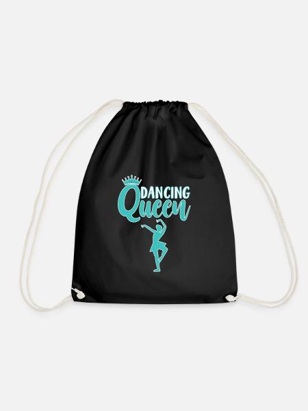 dancing queen - Drawstring Bag - black