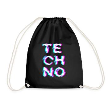 Techno Rave - Sac de sport léger - noir - Devant