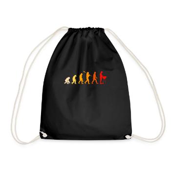 BBQ Evolution - Barbecue, grillen, Grill - Turnbeutel - Schwarz - Vorne