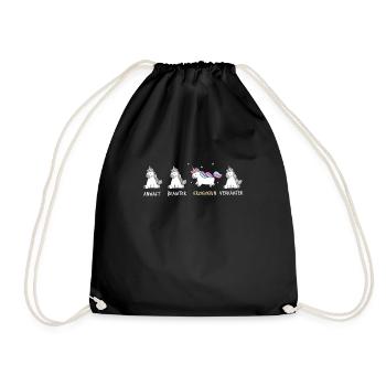 Educator The unicorn among the professions - Drawstring Bag - black - Front