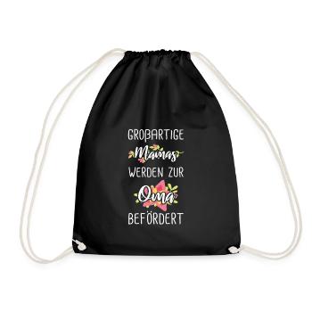 Great mom's mothers granny - Drawstring Bag - black - Front