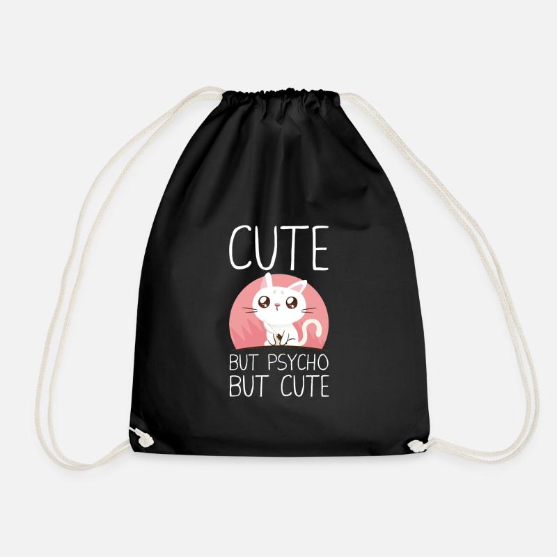 Cute But Psycho But Cute - Turnbeutel - Schwarz