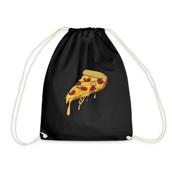 pizza - Sac de sport léger - noir - Devant