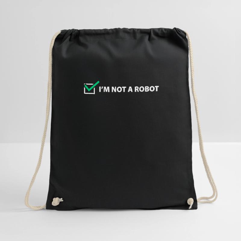 Captcha Code Roboter Sarkasmus Influencer Geschenk Turnbeutel