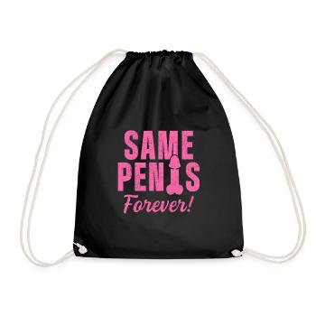 Same Penis forever - Turnbeutel - Schwarz - Vorne