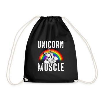 Licorne Muscle - Sac de sport léger - noir - Devant