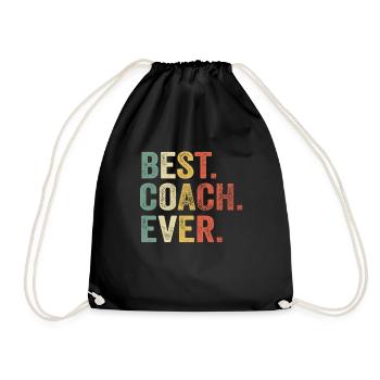 Bester Trainer aller Zeiten - Turnbeutel - Schwarz - Vorne