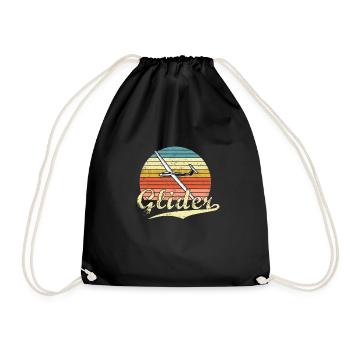 Pilote de planeur de planeur Vintage - Sac de sport léger - noir - Devant