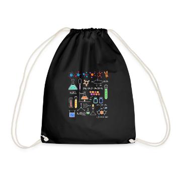 Chemistry lab - Drawstring Bag - black - Front