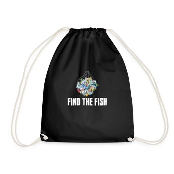 Trouver le poisson - changement climatique, protection de l'environnement - Sac de sport léger - noir - Devant