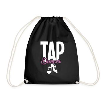 Tap Dancing Womens - Tap Dancer - Sac de sport léger - noir - Devant