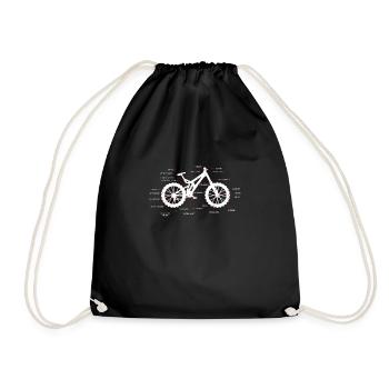 VTT VTT Anatomie VTT allemand - Sac de sport léger - noir - Devant