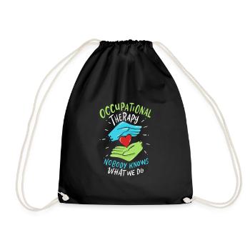 Occupational Therapy Erghotherapy Occupational Therapist - Drawstring Bag - black - Front