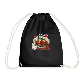 Raton laveur - Sac de sport léger - noir - Devant