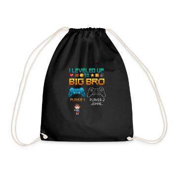 Grand frère petit frère progéniture enceinte - Sac de sport léger - noir - Devant