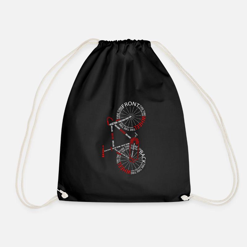 Vélo de route vélo d'anatomie vélo debout - Sac de sport léger - noir