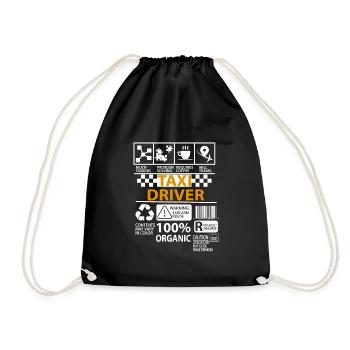 Chauffeur de taxi Chauffeur de taxi - Sac de sport léger - noir - Devant