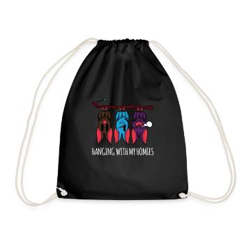 Cadeau Bat Chill de Bats Homies - Sac de sport léger - noir - Devant