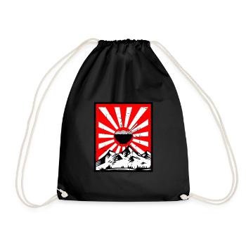 Ramen - Drawstring Bag - black - Front