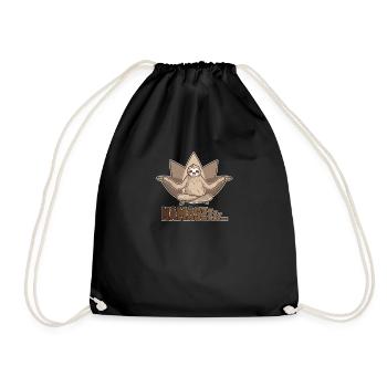 Yoga Namaste paresseux cadeau d'anniversaire drôle - Sac de sport léger - noir - Devant