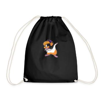 Dabbing Dab Danse Cadeau Cadeau Hamster Cochon d'Inde - Sac de sport léger - noir - Devant