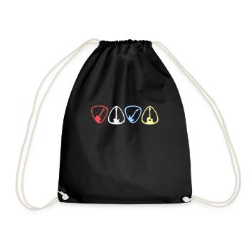 Guitare guitare - Sac de sport léger - noir - Devant