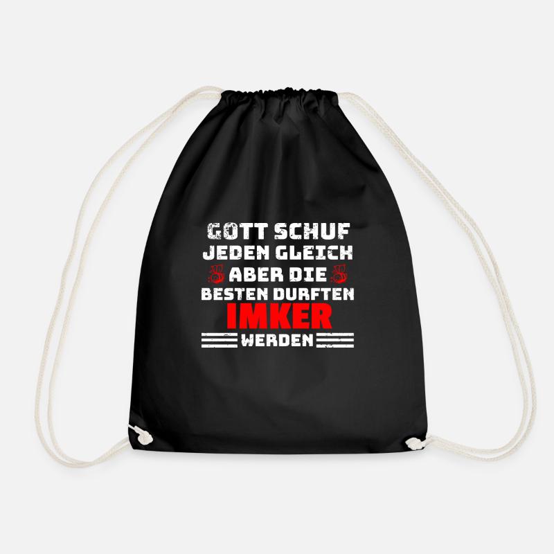 Imker Bienen Spruch - Turnbeutel - Schwarz