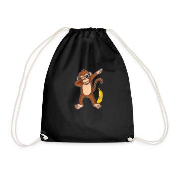 Cadeau anniversaire cadeau cadeau banane - Sac de sport léger - noir - Devant