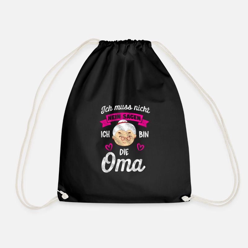 Ich bin die Oma - Turnbeutel - Schwarz