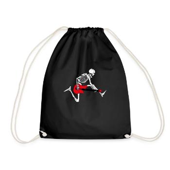 Squelette de guitare - Sac de sport léger - noir - Devant