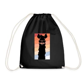 Alpaga vintage - Sac de sport léger - noir - Devant