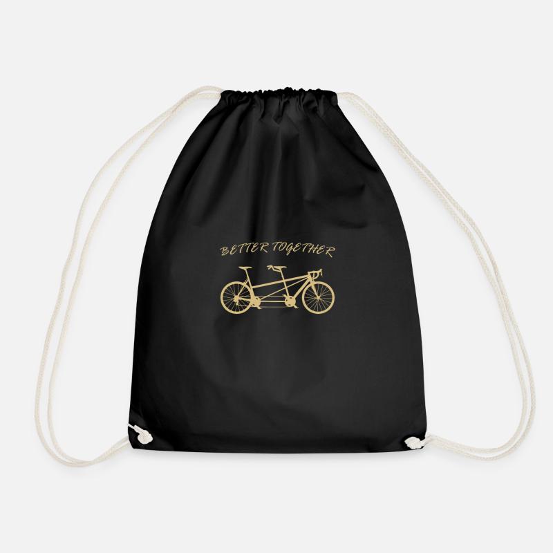 Better Together Tandem Bicycle - Turnbeutel - Schwarz