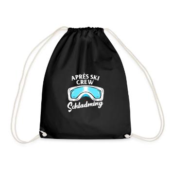 Apres Ski Schladming Crew Team Party ski vacation - Drawstring Bag - black - Front