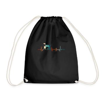 Battement de coeur - Sac de sport léger - noir - Devant