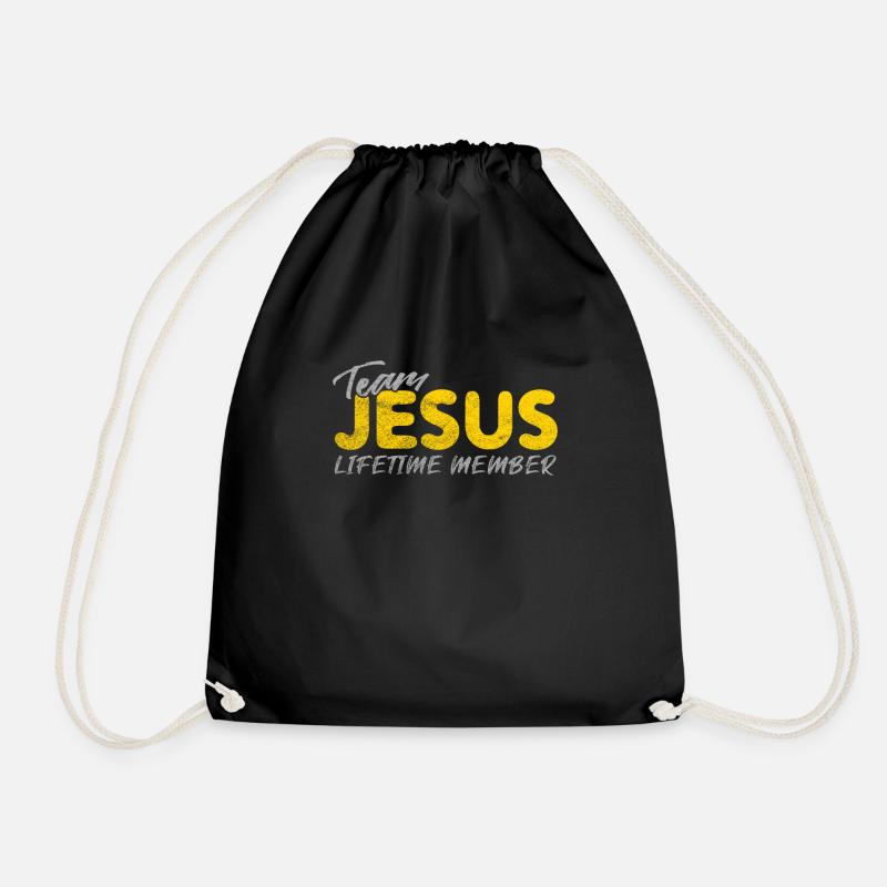 Membre à vie de l'équipe Jesus - Sac de sport léger - noir