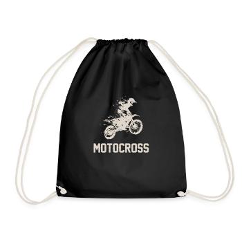 motocross - Sac de sport léger - noir - Devant