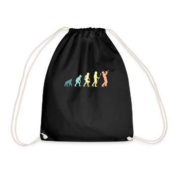 Evolution trumpet trumpeter - Drawstring Bag - black - Front