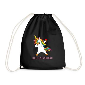 The last Weinhorn unicorn - Drawstring Bag - black - Front