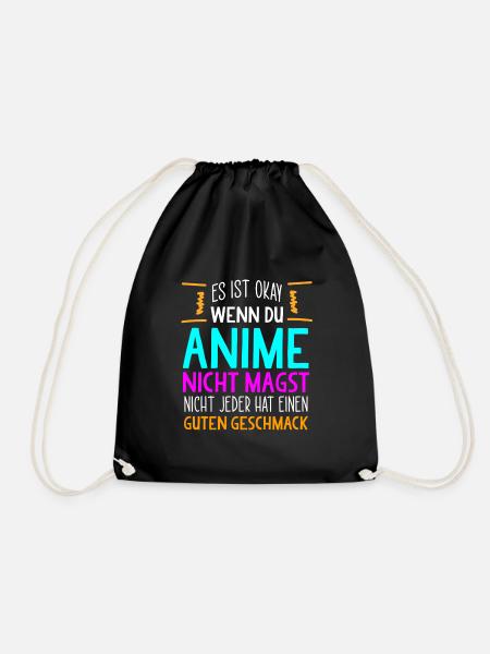 Anime Manga Japan - Turnbeutel - Schwarz