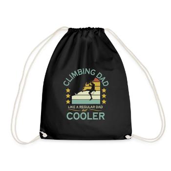Grimpeur père grimpeur fête des pères - Sac de sport léger - noir - Devant