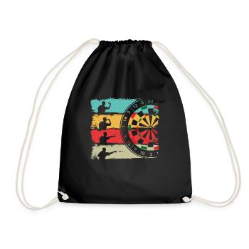 Fléchettes fléchettes vintage - Sac de sport léger - noir - Devant