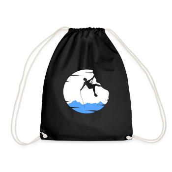 CLIMBING CLIMBERS - Drawstring Bag - black - Front