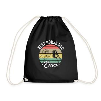 Meilleur cheval papa jamais monté - Sac de sport léger - noir - Devant