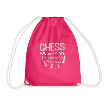 Schach Chess - Turnbeutel - Fuchsia - Vorne