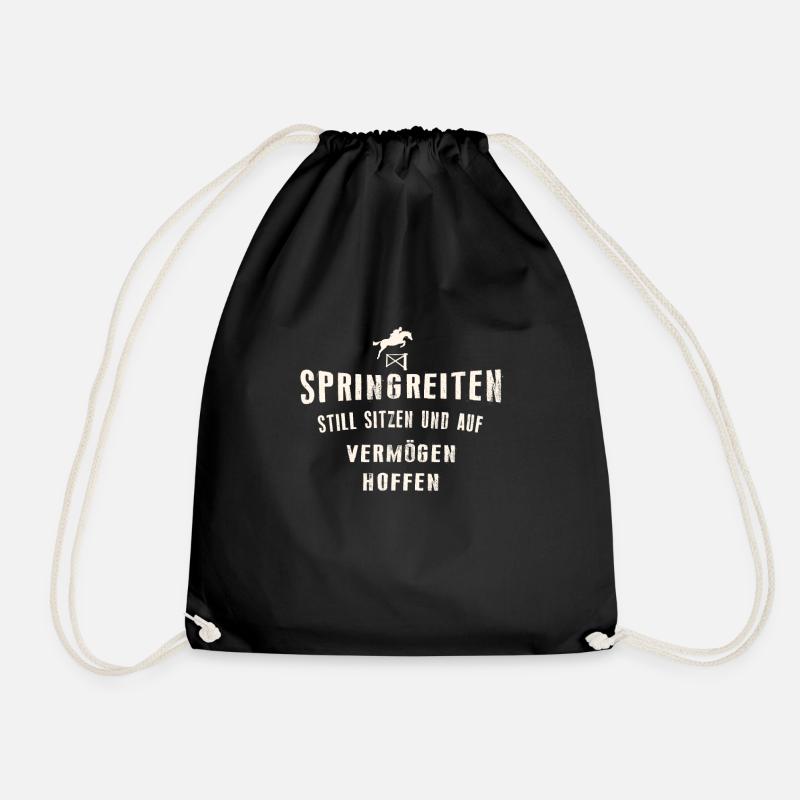 Springreiter - Turnbeutel - Schwarz