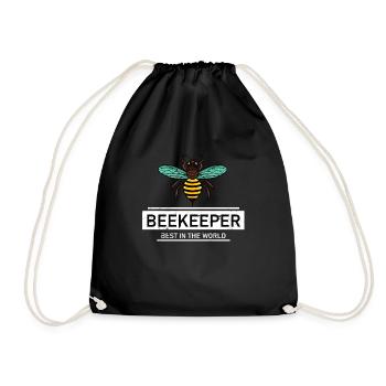Imker Spruch Bienen - Turnbeutel - Schwarz - Vorne