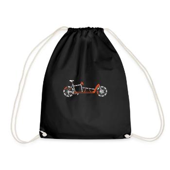 Cargo Fahrrad Anatomie Hollandrad Lastenfahrrad - Turnbeutel - Schwarz - Vorne