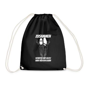 Ensemble, nous pouvons tout faire mais rester sobres - Sac de sport léger - noir - Devant