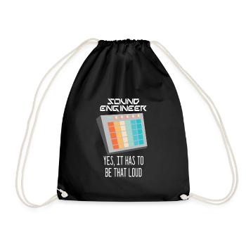 Ingénieur du son I ingénieur du son - Sac de sport léger - noir - Devant