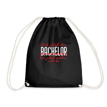 Bachelor - Turnbeutel - Schwarz - Vorne
